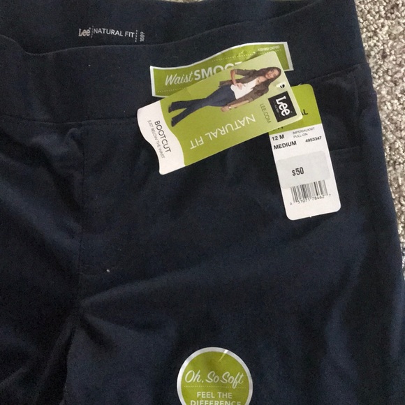 Navy stretch pants. - Picture 2 of 2